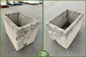 Vaso in Carparo Leccese Rettangolare Antico 
